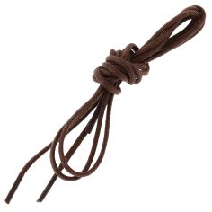 lacets ronds 2mm, coton ciré, marron Acajou Les Lacets Français
