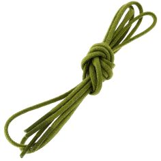 lacets ronds 2mm, coton ciré, vert colibri Les Lacets Français
