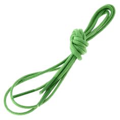 lacets ronds 2mm, coton ciré, vert pastourelle Les Lacets Français