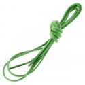 lacets ronds 2mm, coton ciré, vert pastourelle Les Lacets Français