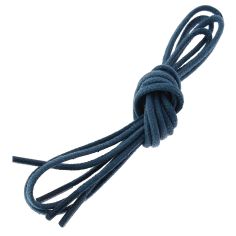 lacets ronds 2mm, coton ciré, Bleu artic Les Lacets Français