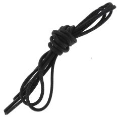 lacets ronds 2mm, coton ciré, Noir Les Lacets Français