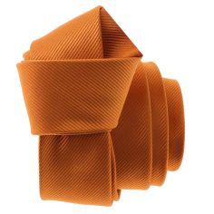 Cravate CLJ Slim 4cm, Piccadilly Orange de Murcia Clj Charles Le Jeune