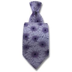 Cravate Robert Charles Gerbera Lilas Robert Charles