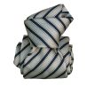 Cravate Segni Disegni Luxe Mogadro, Faite main. Rayée marine et gris Segni et Disegni