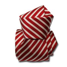 Cravate Classique Segni Disegni, Mogador, Brescia, Rouge Segni et Disegni