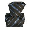 Cravate Segni Disegni Luxe, Faite main, Coventry, Gris Segni et Disegni Cravates