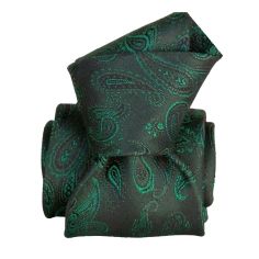 Cravate Segni Disegni Luxe, Faite main, Alexandrie Vert Segni et Disegni