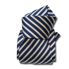 Cravate Luxe Segni Disegni, Mogador, Brescia, Marine Segni et Disegni