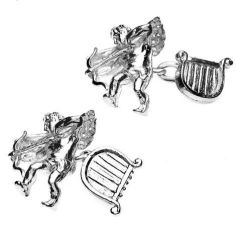 Boutons de manchette, Cupid harp Christopher Simpson