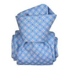 Cravate Segni Disegni Luxe, Faite main, Seville Bleu Segni et Disegni