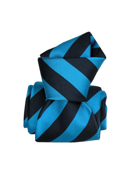 Cravate Segni Disegni Luxe, Faite main, Palma Bleu Segni et Disegni