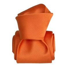 Cravate Segni Disegni Luxe, Faite main, Satin Orange Segni et Disegni
