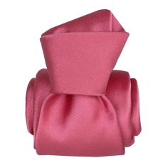 Cravate Segni Disegni Luxe, Faite main, Satin Rose Segni et Disegni