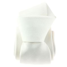 Cravate blanche, soie italienne, zucchero Tony & Paul