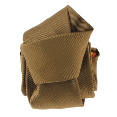 Cravate marron, soie italienne, Tabacco Tony & Paul