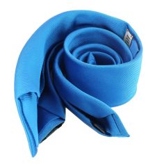 Cravate soie 6 plis, Bleu Cina, Faite à la main Tony & Paul