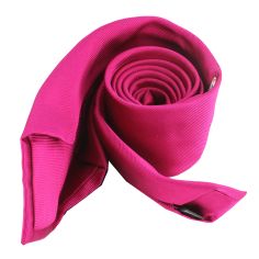 Cravate soie 6 plis, Rose Rubino, Faite à la main Tony & Paul