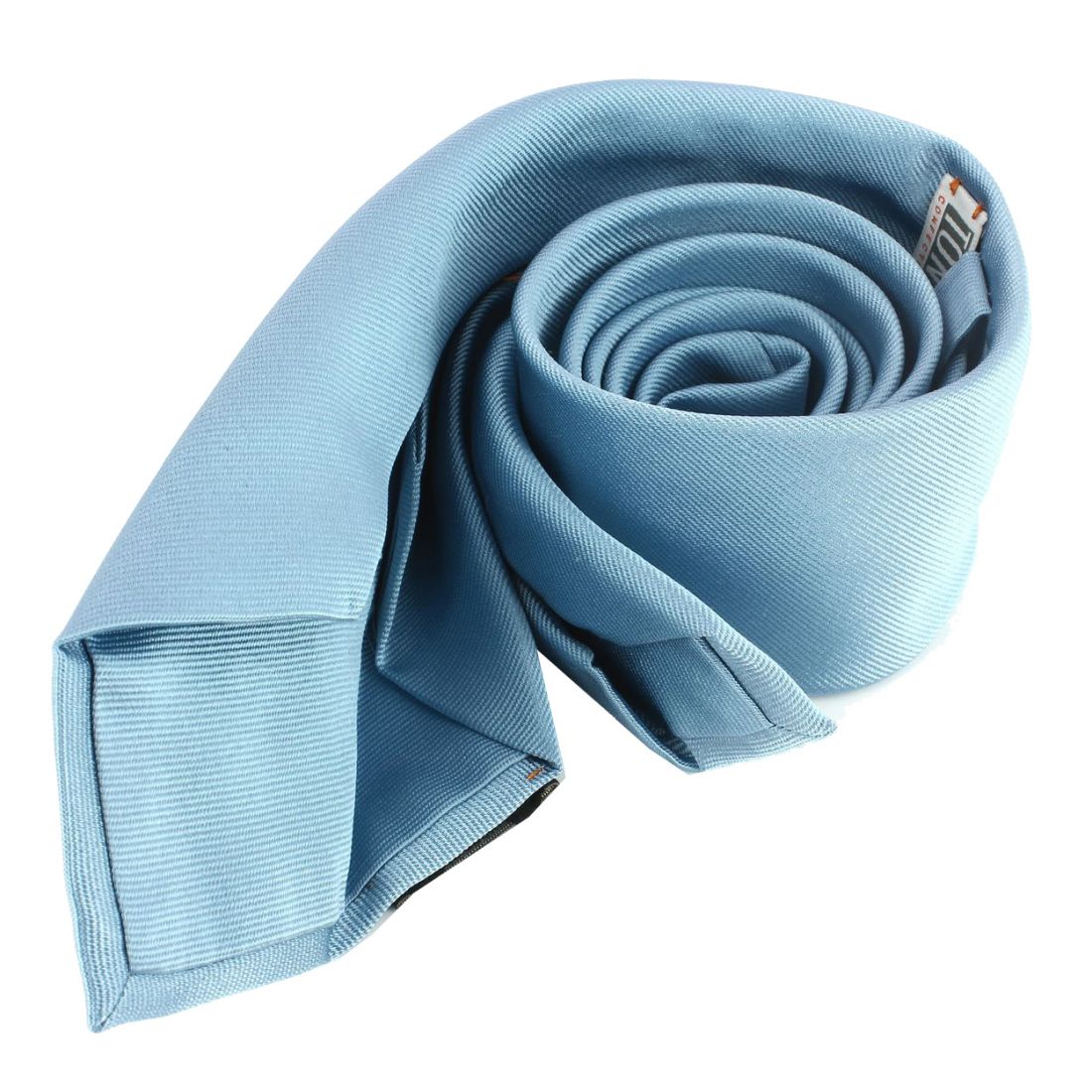 Cravate soie 6 plis, Tevere Bleu, Faite à la main Tony & Paul