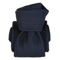 Cravate grenadine de soie, Segni et Disegni, Beverly Marine Segni et Disegni