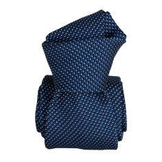Cravate grenadine de soie, Segni & Disegni, Paris VI, Bleuet