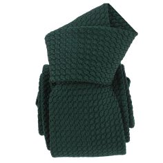 Cravate grenadine de soie, vert académie, Tony & Paul Tony & Paul