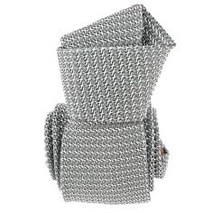 Cravate grenadine de soie, argenté, Tony & Paul Tony & Paul