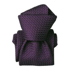 Cravate grenadine de soie, Segni & Disegni, Beverly Violet Segni et Disegni