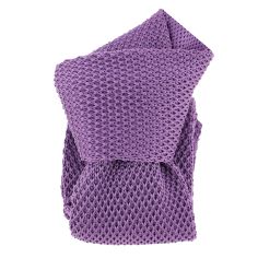 Cravate Tricot. Violet lavande intense Clj Charles Le Jeune