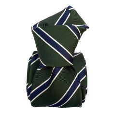 Cravate Classique Segni et Disegni- Savone vert Kaki