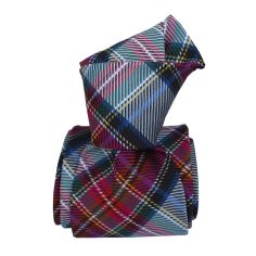 Cravate soie Classique Segni Disegni, Boretto Bleu Segni et Disegni