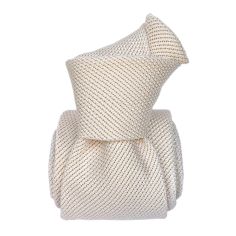 Cravate grenadine de soie, Segni & Disegni, Lucia blanche Segni et Disegni