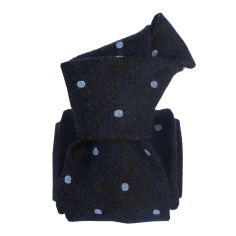 Cravate en laine et soie, Catane Marine Segni et Disegni