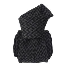 Cravate en laine et soie, Toscane Gris Segni et Disegni