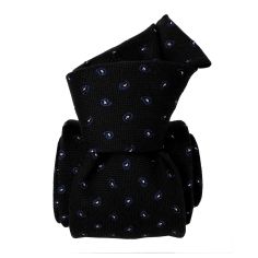 Cravate en laine et soie, Sardaigne Noir Segni et Disegni