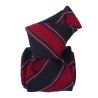 Cravate en laine et soie, Basilicata Rouge Segni et Disegni