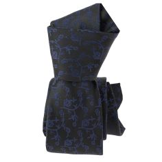 Cravate Slim, London, Noir Clj Charles Le Jeune