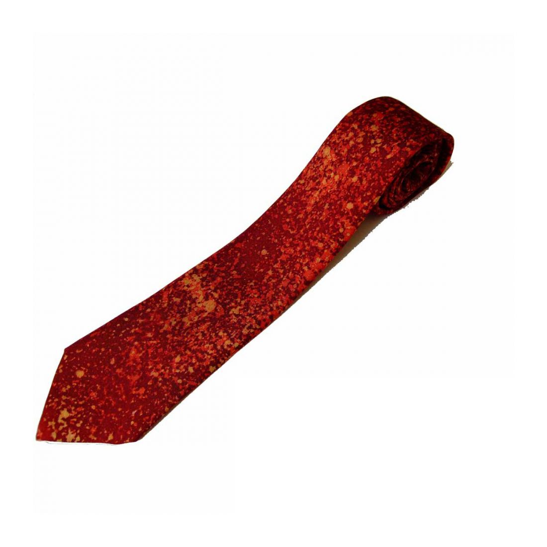 Cravate en soie, Pièce unique peinte à la main cuivre Soie libre Cravates