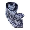 Cravate en soie, Dufy Grosses Fleurs Bleues Brochier Soieries 1890