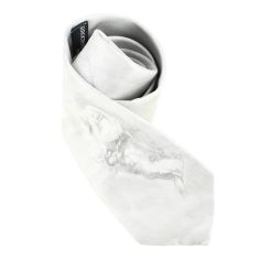 Cravate en soie, Rodin L'étoile Brochier Soieries 1890