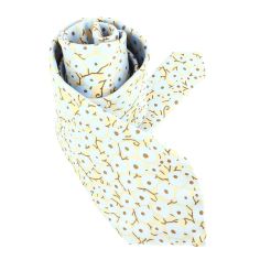 Cravate en soie, Ruhlmann, beige Brochier Soieries 1890