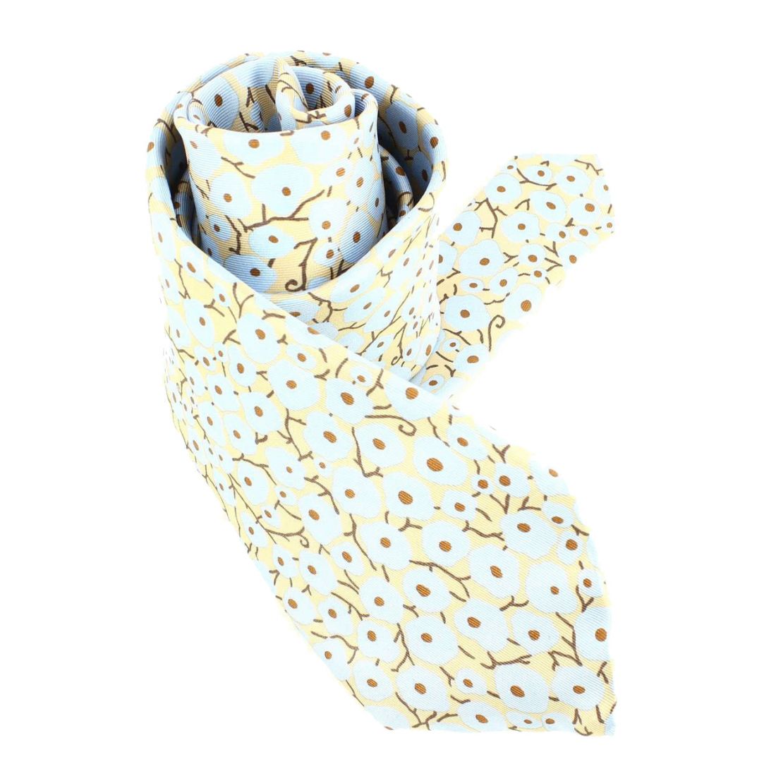 Cravate en soie, Ruhlmann, beige Brochier Soieries 1890