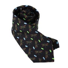 Cravate en soie, Tiffany Dragonfly Brochier Soieries 1890