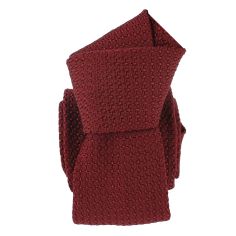 Cravate grenadine de soie, Seigni & Disegni, Italia Rouge Bordeaux Segni et Disegni