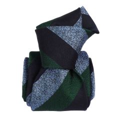 Cravate soie 6 plis, Club Vert, Faite à la main Segni et Disegni