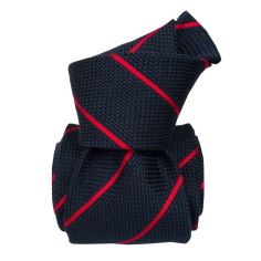 Cravate grenadine de soie, Segni & Disegni, Trevise, rouge Segni et Disegni