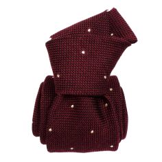 Cravate grenadine de soie, Segni & Disegni, Vicence, Bordeaux Segni et Disegni