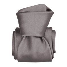 Cravate Classique Segni Disegni, Satin Gris Segni et Disegni