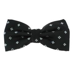 Noeud Papillon CLJ, noir, motifs fleurs Clj Charles Le Jeune