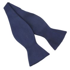 Noeud papillon à nouer en soie, Bleu marine, Fait à la main Tony & Paul
